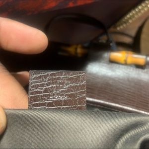 Authentic bamboo Gucci bag